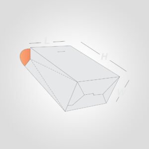 custom boxes styles (Custom printed Gable Bag Auto Bottom)