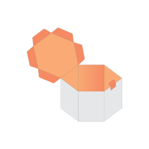 custom boxes styles (Custom printed Hexagon 2 PC Boxes)