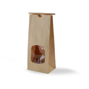 Custom Eco Friendly Boxes (Custom Printed Kraft Window Bags)