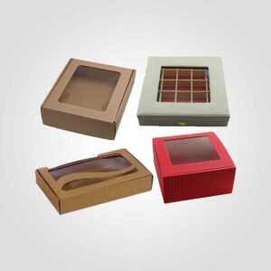 Custom retail packaging (Custom printed window-boxes)
