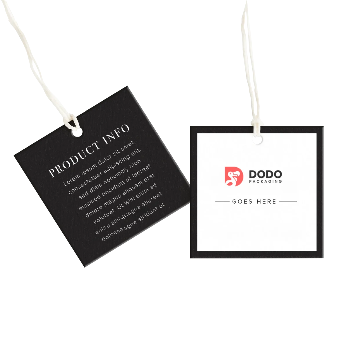 Square Logo Hang Tags