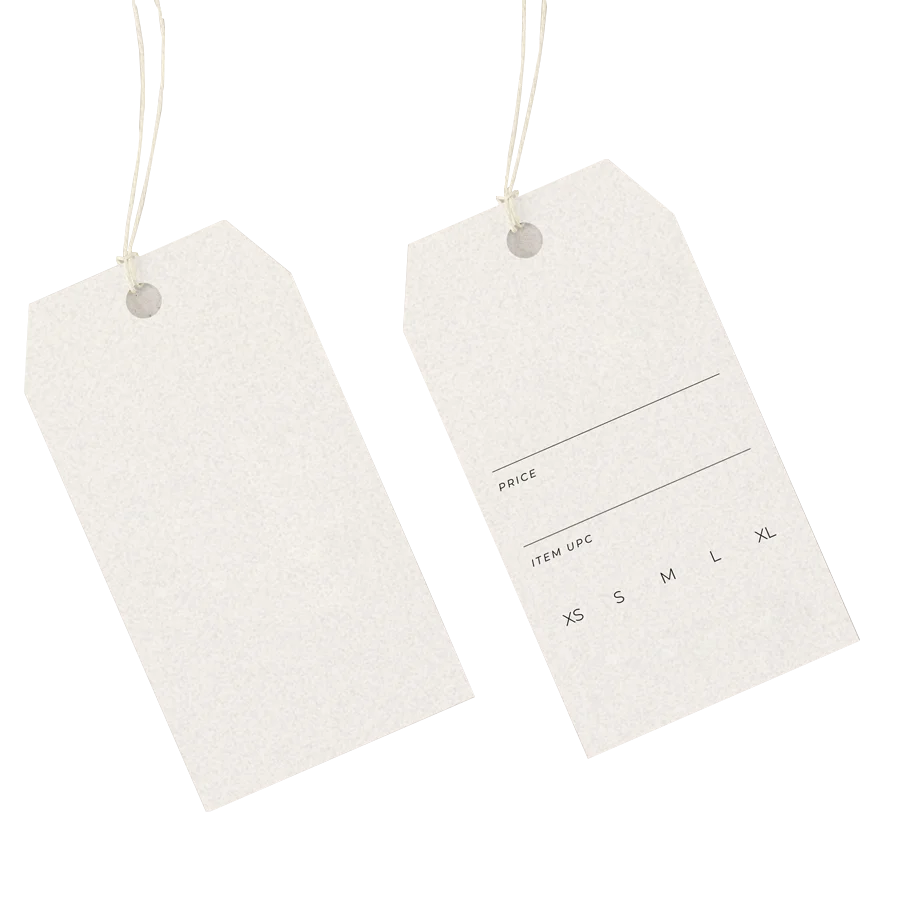 Rectangular Clothing Hang Tags