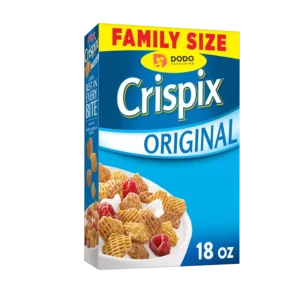 Custom blue cereal box