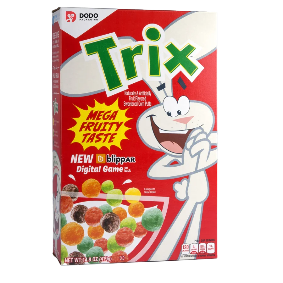 Trix Cereal Box