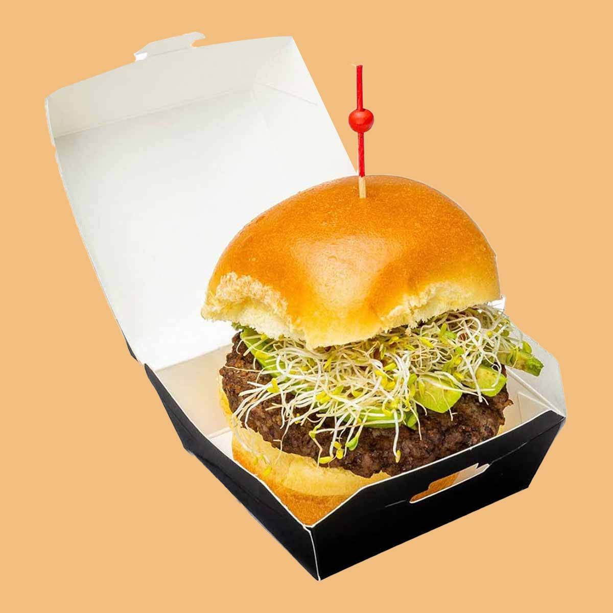 Black Burger Box