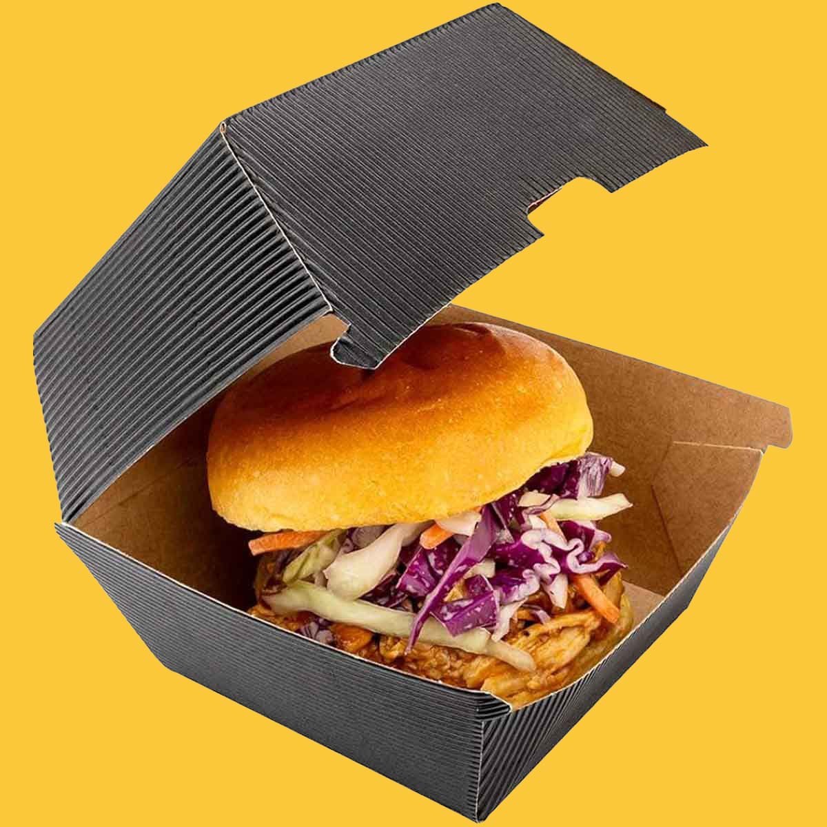 Black Burger Box