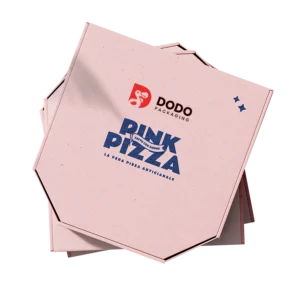 Customize pink pizza boxes