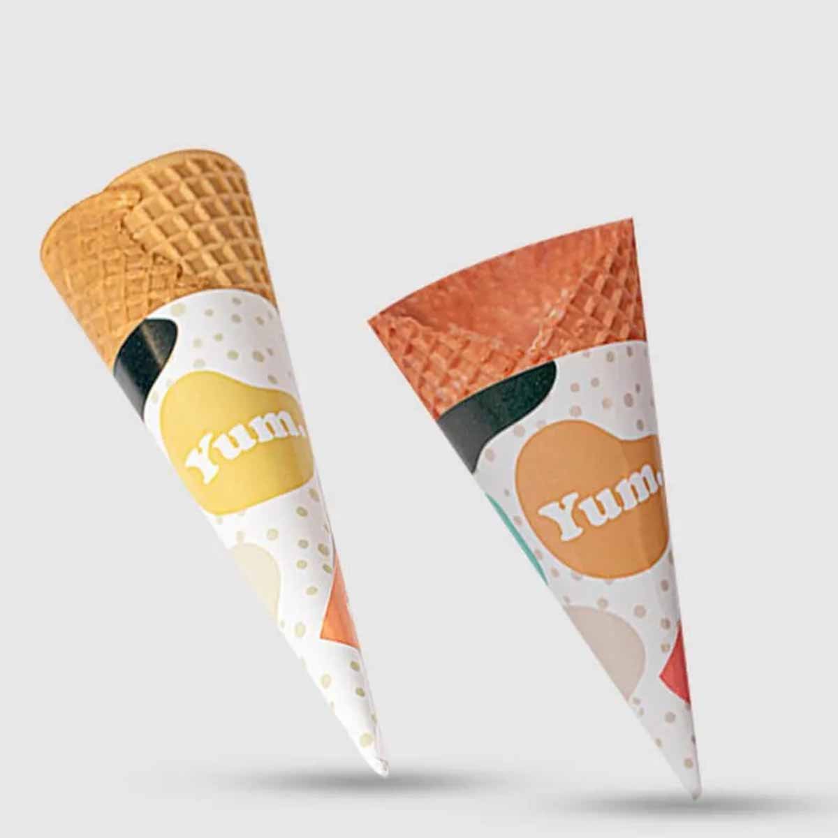 Abstract Design Ice Cream Cone Sleeves