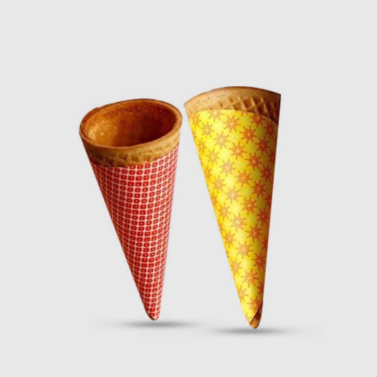 Abstract Design Ice Cream Cone Sleeves