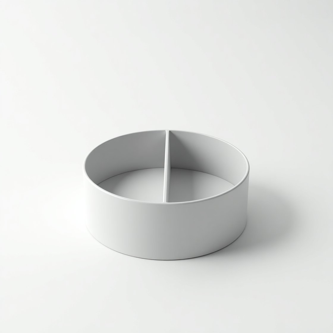 2 Compartment Circle Box