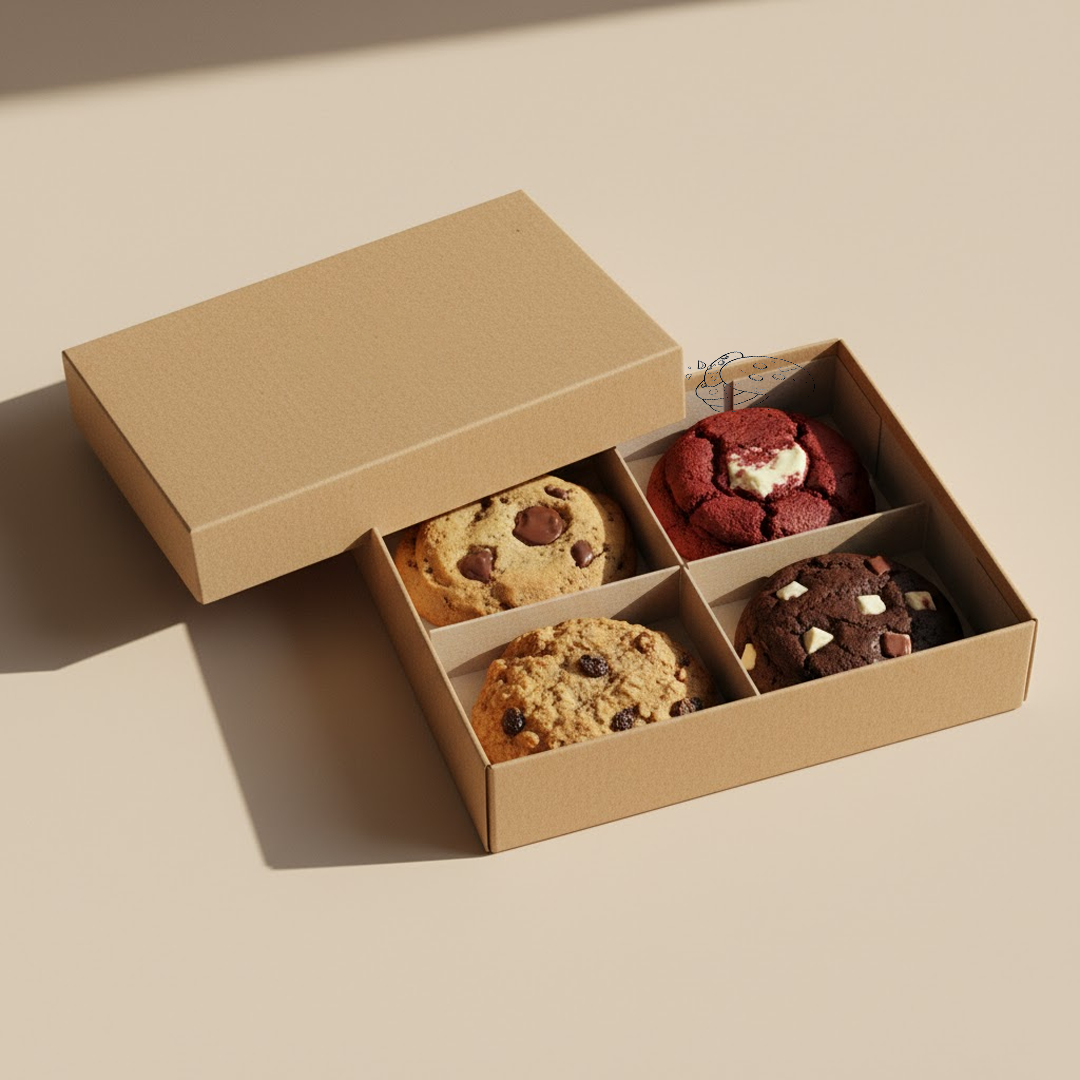 4 Compartment Cookie Box