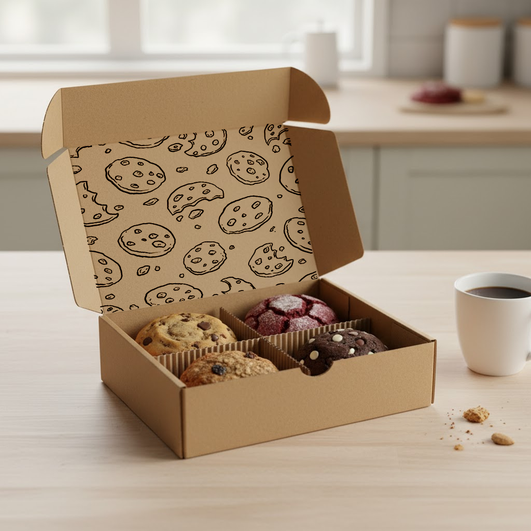 4 Compartment Cookie Box