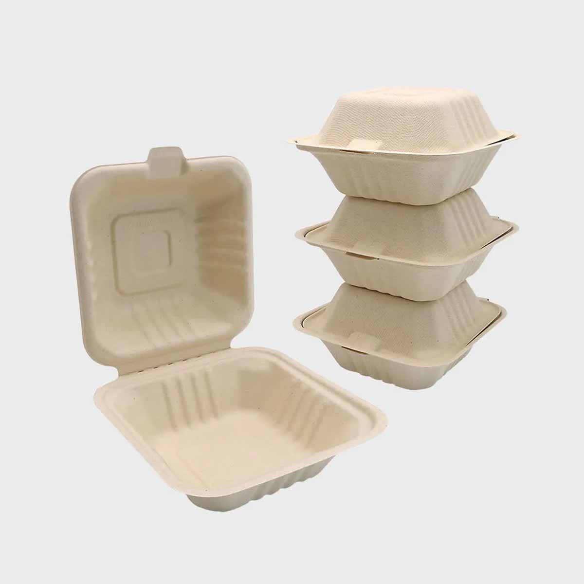 Bagasse Burger Boxes