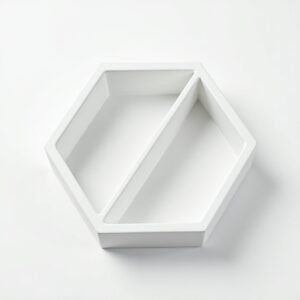 Custom 2 Compartment Hexagon