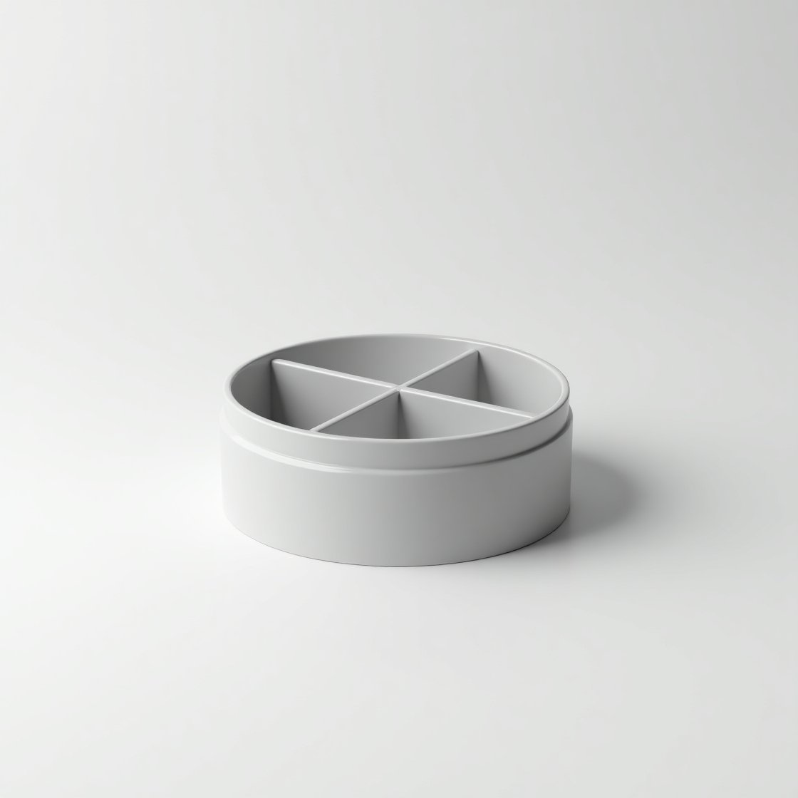 2 Compartment Circle Box