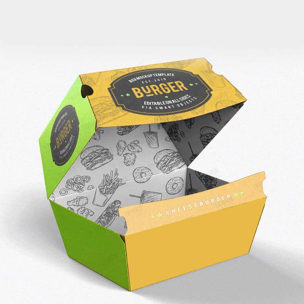 Printed Burger Boxes