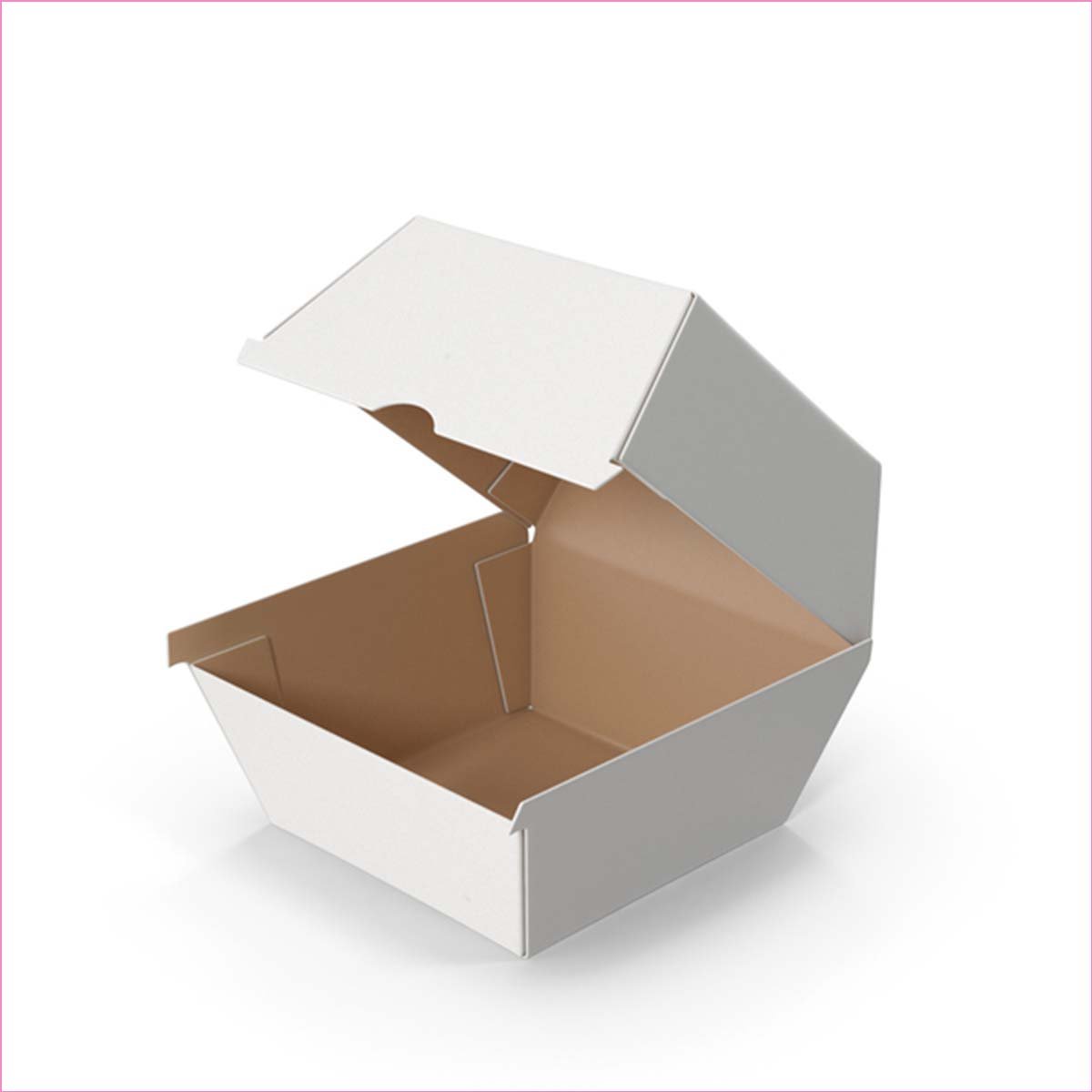 White Burger Boxes