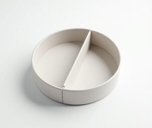 2 Compartment Circle Box 