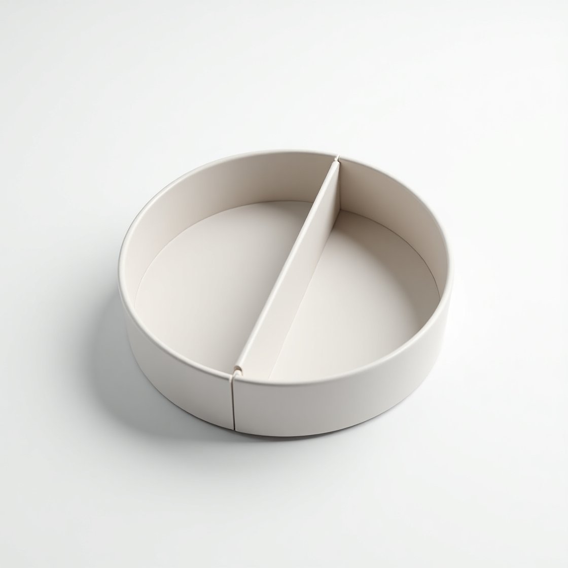 2 Compartment Circle Box
