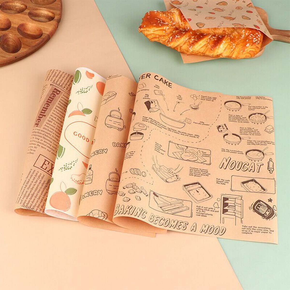 Custom Printed Fry Paper